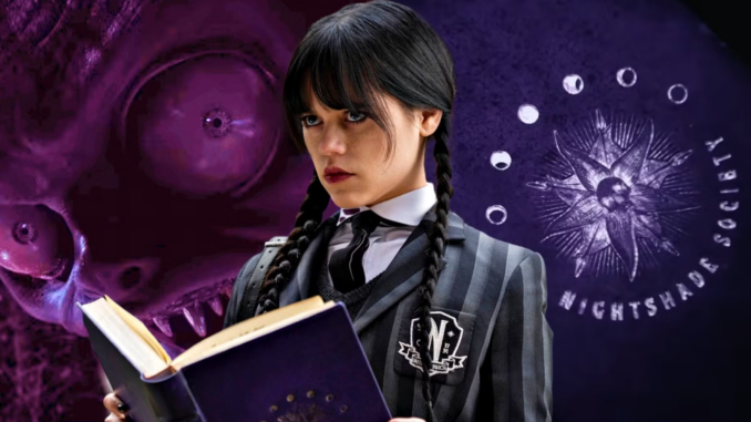 Wednesday Season 1 Wednesday Addams Hyde Monster Nightshades Book