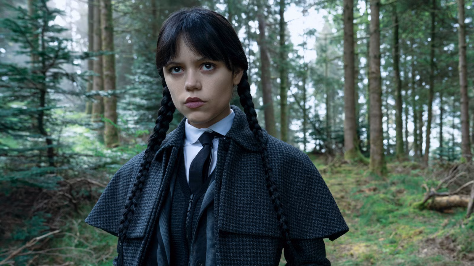 Jenna ortega as wednesday addams in wednesday on netflix