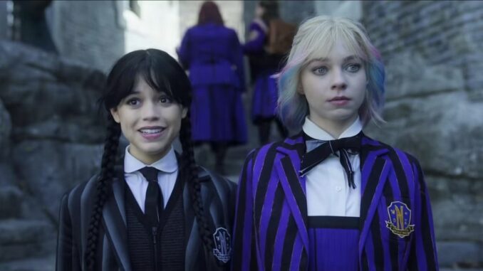 Jenna ortega emma myers wednesday season