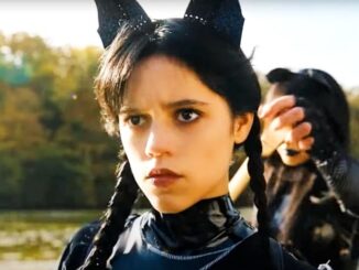 4525 jenna ortega as wednesday addams wearing catsuit and rowing in wednesday