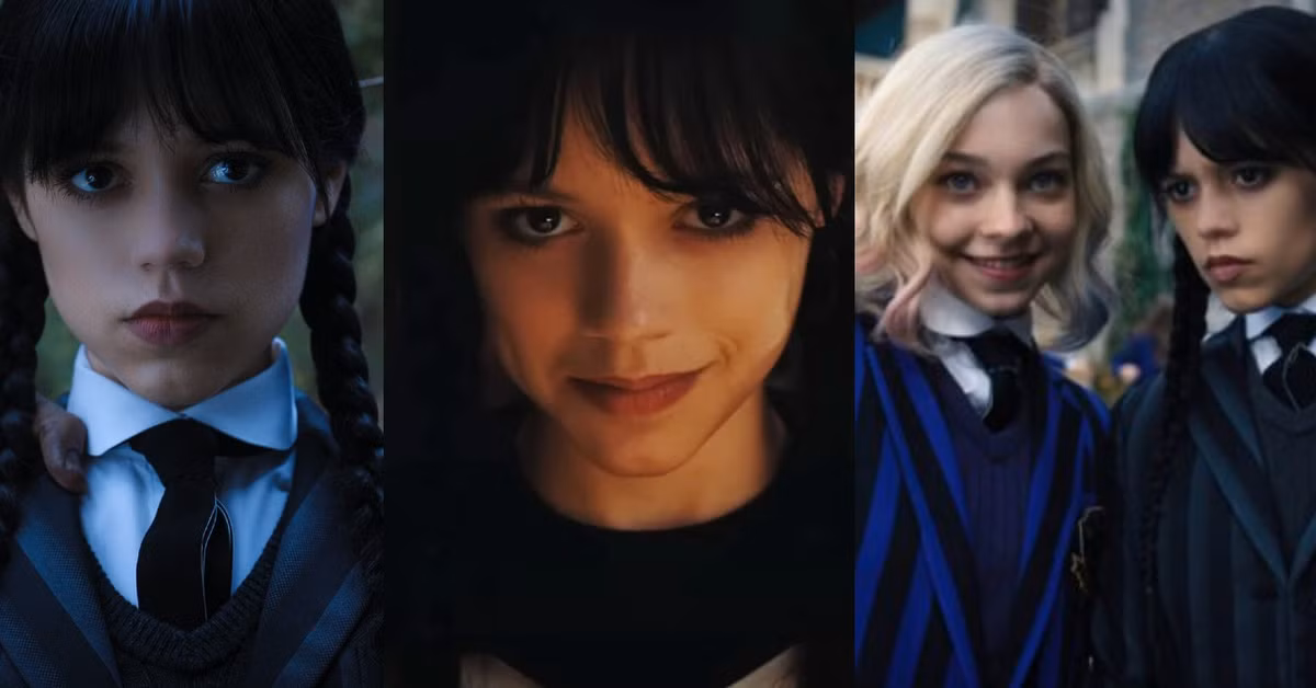 Split image of netflix s wednesday