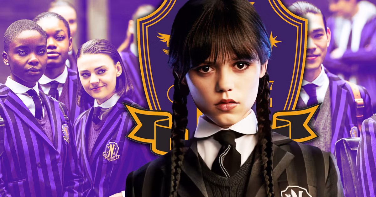 Wednesday nevermore academy school jenna ortega